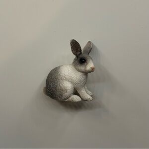 Retired Rare Schleich Grey Bunny Rabit Barn Yard Farm 2010